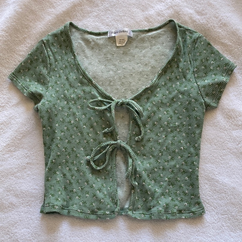 Floral Tie Top